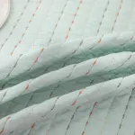 100% Cotton Embossed Mint Stripe Elysian Coverlet Bedspread Set