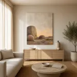 Stone and Sky Stretched Canvas Wall Art – Portrait – Portrait – 60W x 80H cm