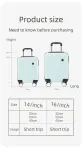 16 Inch Lightweight Carry-on Luggage for heights under 1.6m – Underseat & Overhead Cabin Hardside Suitcase – Yellow