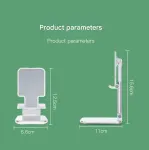 Adjustable Desktop Phone Stand with Height Extension and Foldable Design for Online Classes and Streaming Comfortable Hands-Free Solution for Local Users – Pink