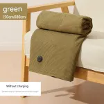 USB Heated Blanket Poncho – Rechargeable Electric Warming Shawl with Fast Heating and Multi Use Design – Green