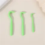 2-Pack Pet Tick Remover Tool Set – Small Medium Large Flea and Tick Hook Removers – Dark Green