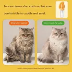Pet Shampoo Brush Silicone Foaming Massage Comb Dog Cat Bathing Grooming Tool – Yellow