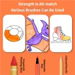 3M Extra Long Reusable Coloring Paper Roll, Daily Life Theme Self-Adhesive Wall Coloring Poster and DIY Cuttable Drawing Craft Paper Scroll with Gift Box