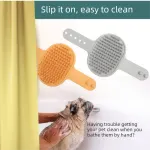 Pet Bath Massage Brush Soft TPR Grooming Brush for Dogs and Cats Adjustable Hand Strap Deshedding Scrubber – Blue