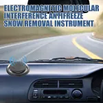 Electromagnetic Car Ice Remover – Solar Powered Molecular Interference De-icer for Windshield Frost and Snow Prevention, Compact Portable Dashboard Gadget for Winter Driving Safety