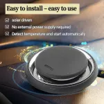 Electromagnetic Car Ice Remover – Solar Powered Molecular Interference De-icer for Windshield Frost and Snow Prevention, Compact Portable Dashboard Gadget for Winter Driving Safety