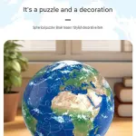 60 Piece 3D Jupiter Puzzle Ball – PVC Sphere Model , Educational Space Toy and Desktop Decor for  Student