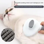 Transparent cat Complete Cat Care Set – One-Touch Deshedding Brush, Stainless Steel Nail Clipper & Fur Collection Locket