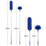 2.5M Extendable High Ceiling Cleaning Kit with Removable Cobweb Duster & Microfiber Brush – 3 Piece Versatile Set, Electrostatic Dust Attraction – Green