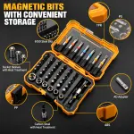 50-Piece Precision Screwdriver & Bit Set – Multi Purpose Rainbow Magic Box Household Tool Kit with Dedicated Storage Box
