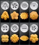25PCS Mutifunctional Aluminum Alloy Cookie Press Set – DIY Biscuit Maker & Cake Icing Gun with 2-Gear Thickness and 20 Pattern Discs