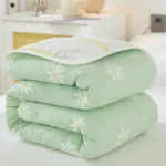 100% Cotton 6-Layer Gauze Summer Blanket & Towel Blanket - Ultra Soft & Breathable Reversible Quilt