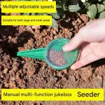 5-pack Adjustable Manual Seed Planter – Precision Vegetable Seeder Tool with Multi-Size Dial – Handheld Herb and Radish Sowing Device for Accurate Spacing and Waste Reduction
