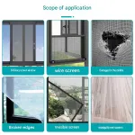 3-pack Self-Adhesive Window Screen Repair Patch – 10cm Wide DIY Flyscreen Mesh Tape, Mosquito Netting Mending Roll, Insect Screen Fix Roll 5m