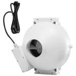 4″ to 4.5″ Radon Mitigation Fan System Quiet 260CFM Inline Duct Waterproof