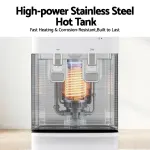 Devanti 2 Taps Water Cooler Dispenser Bottom Loading Dispenser Chiller Filter Purifier
