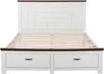 Artiss Queen Wooden Bed Frame and 2 Bedside Table Bedroom Furniture Set