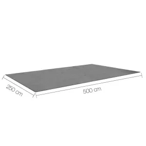 Weisshorn 5×2.5M Annex Matting 600GSM Floor Mats Hollow Design Mesh Caravan