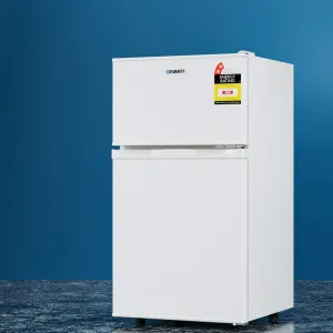 Devanti 85L Bar Fridge Mini Freezer Refrigerator – White