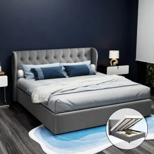 Artiss Bed Frame King Size Gas Lift ISSA