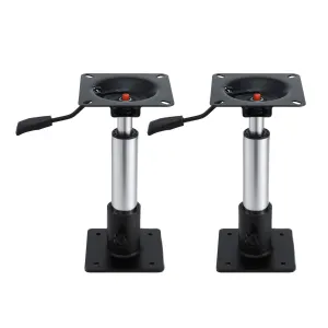 Seamanship Boat Seat Pedestal 34–46cm Adjustable Gas Lift 360 Degrees Swivel 2 Pack