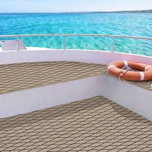 Seamanship EVA Foam Boat Flooring Decking Mat 240x90cm 6mm Diamond