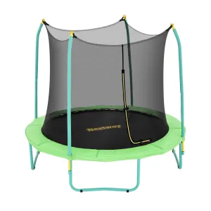 Bestway 8ft Trampoline Kids Rebounder Safety Net Enclosure Outdoor Fitness 2.44m for Ages 6+