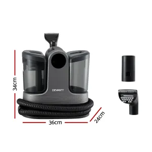 Devanti Carpet Washer Handheld Vacuum Cleaner 1700W 11kpa Rapid Heating Black