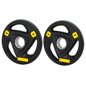 Everfit Weight Plates Olympic 5kgx2 Dumbbells Barbells Plate Weight Lifting Home