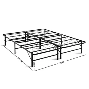 Artiss Folding Bed Frame Metal Base – Queen