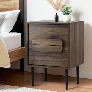 Artiss Bedside Table Nightstand 2 Drawers
