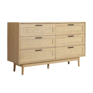 Artiss 6 Chest of Drawers – BRIONY Oak