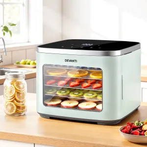Devanti Food Dehydrator Machine 5 Tray Mini Fruit Dryer Maker