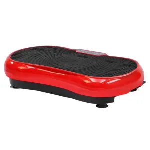 Everfit Vibration Machine Platform Vibrator Resistance Rope Home Fitness – Red