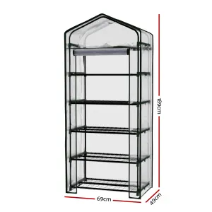 Greenfingers Greenhouse 5 Tiers Mini Green House Garden Bed Planter Box 1.9×0.7×0.5M