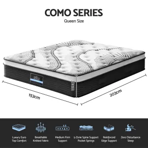 Giselle Bedding 32cm Mattress Euro Top Queen