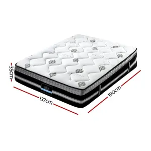 Giselle Bedding Double Mattress 35cm Bed in a Box Pocket Spring Gel Memory Foam