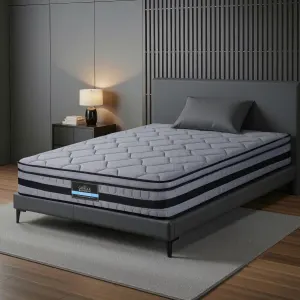 Giselle Bedding 34cm Single Mattress Hybrid, Pocket Spring Bed Mattress