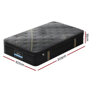 35cm Giselle Mattress King Single Bed Bamboo Pocket Firm Foam