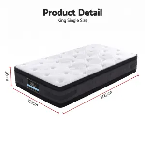 Giselle Bedding 36cm Mattress Cool Gel Memory Foam King Single