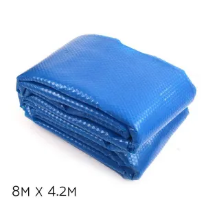Aqua Buddy Pool Cover 8×4.2m 400 Micron Swimming Pool Solar Blanket Blue