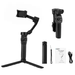 Devanti 3-Axis Gimbal Stabilizer with Tripod for Smartphone, Foldable Selfie Stick