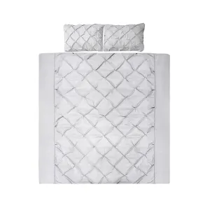 Giselle Bedding Quilt Cover Set Diamond Pinch King