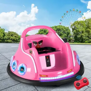 Kids Ride On Car Bumper Electric Ride On Cars Light Remote Angry Birds Sticker
