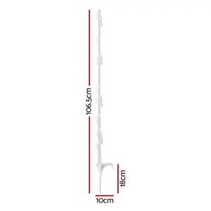 Giantz Electric Fence Posts 20pcs Electric Fence Poly White