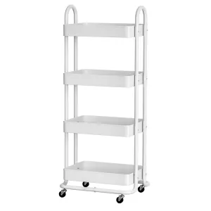Artiss Storage Trolley Kitchen Cart 4 Tiers White