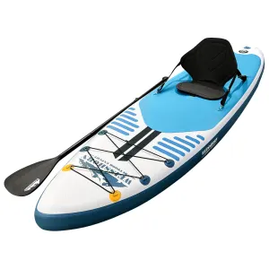 Weisshorn Stand Up Paddle Board 10.6ft Inflatable SUP Surfboard Paddleboard Kayak Surf – Blue