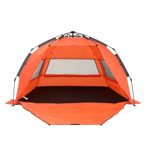 Weisshorn Beach Tent 3-4 Person Pop Up Sun Shade UPF 50 Automatic Outdoor