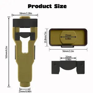 Green Door Latch Mortise Tool – Professional Stainless Steel & ABS Installation Kit for 1-3/4″ or 1-3/8″ Doors | Accurate Cutting Template with Anti-Slip Handle